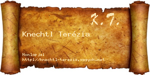 Knechtl Terézia névjegykártya