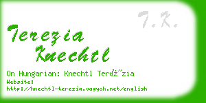 terezia knechtl business card